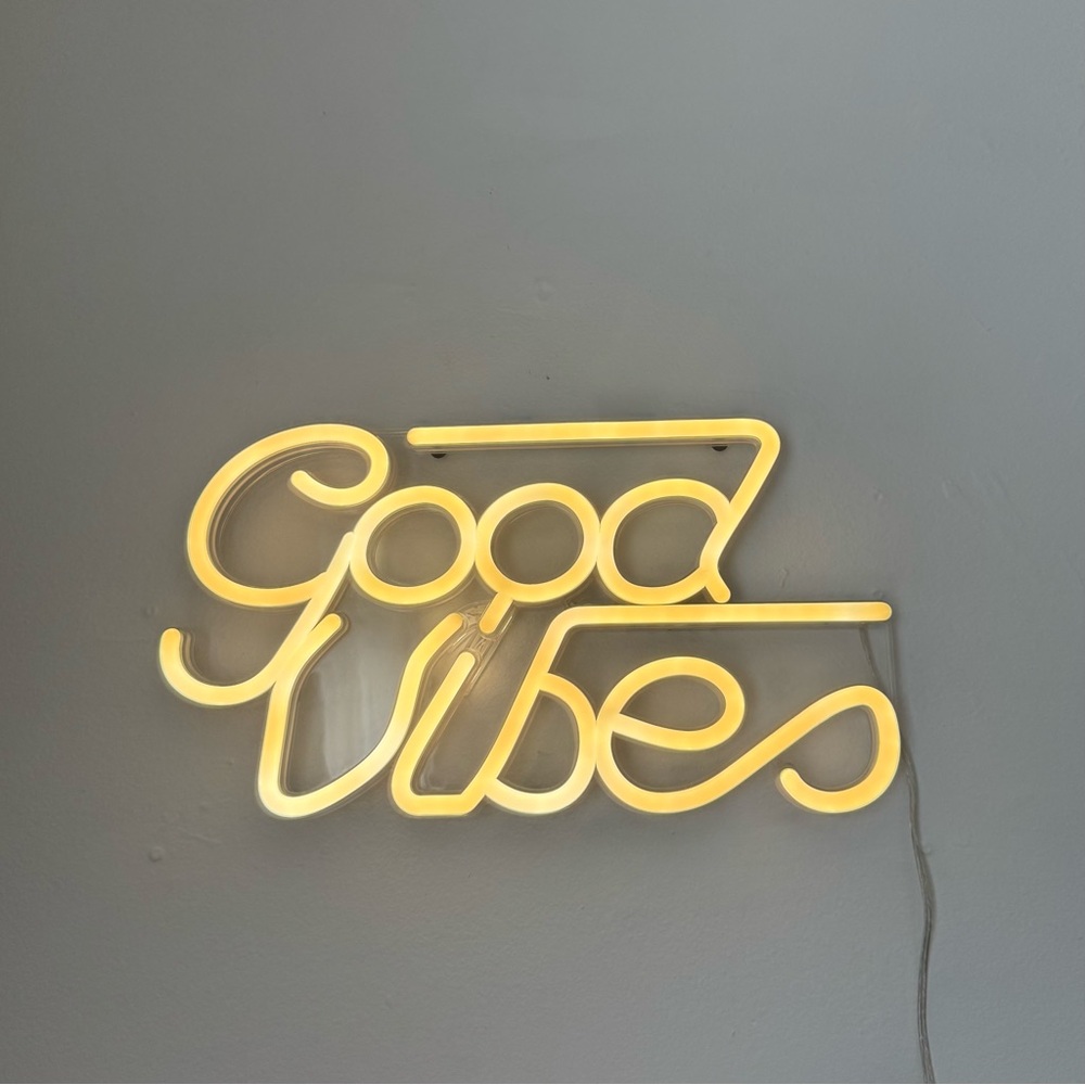 Good Vibes Neon Wall Sign
